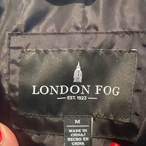 London Fog Charcoal Trench Coat